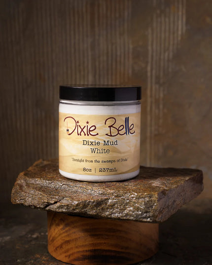 Dixie Belle Mud (White) - Furniture Wood Filler & Raised Stencil Paste
