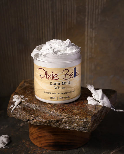Dixie Belle Mud (White) - Furniture Wood Filler & Raised Stencil Paste