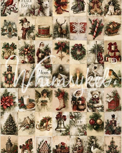 Whimsykel Designs Christmas Keepsakes, Christmas Decoupage Paper