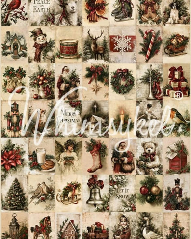 Whimsykel Designs Christmas Keepsakes, Christmas Decoupage Paper
