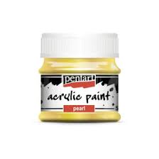 Pentart - Yellow - Pearl Acrylic Paint