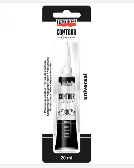 Pentart - Contour Liner - Black