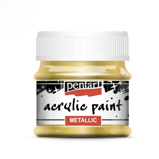 Pentart Metallic Acrylic Paint - Gold