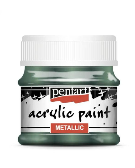 Pentart Metallic Acrylic Paint - Ivy Green