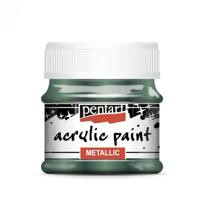Pentart Metallic Acrylic Paint - Ivy Green