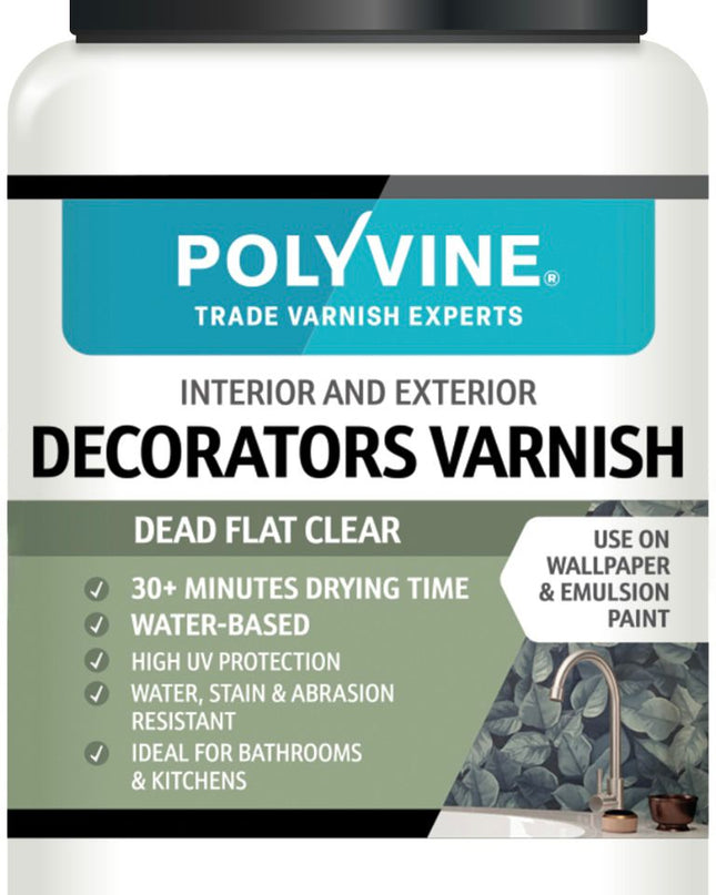 Polyvine Decorators Varnish Dead Flat Finish