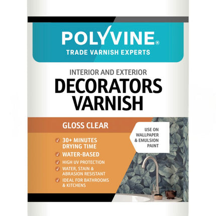 Polyvine Decorators Varnish Gloss Finish