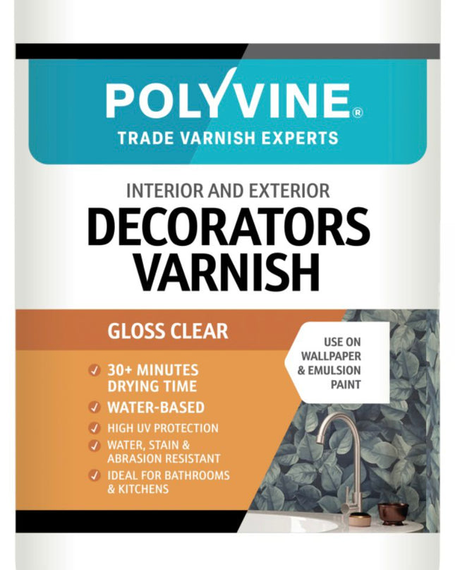 Polyvine Decorators Varnish Gloss Finish