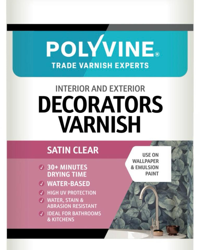 Polyvine Decorators Varnish Satin Finish