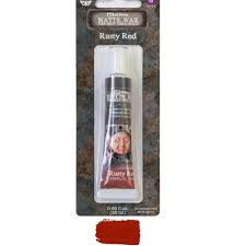 Redesign With Prima Finnabair Art Alchemy Rusty Red Matte Wax Paste