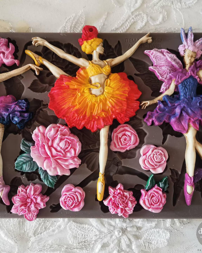 Redesign with Prima Angelic Twirl Mould for crafting and baking