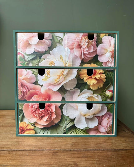 Decoupage For Beginners Workshop :  an Ikea mini set of storage drawers hack 25th April 2026